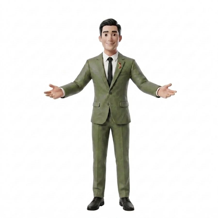 Tú Phan đeo cài áo bản đồ Việt Nam