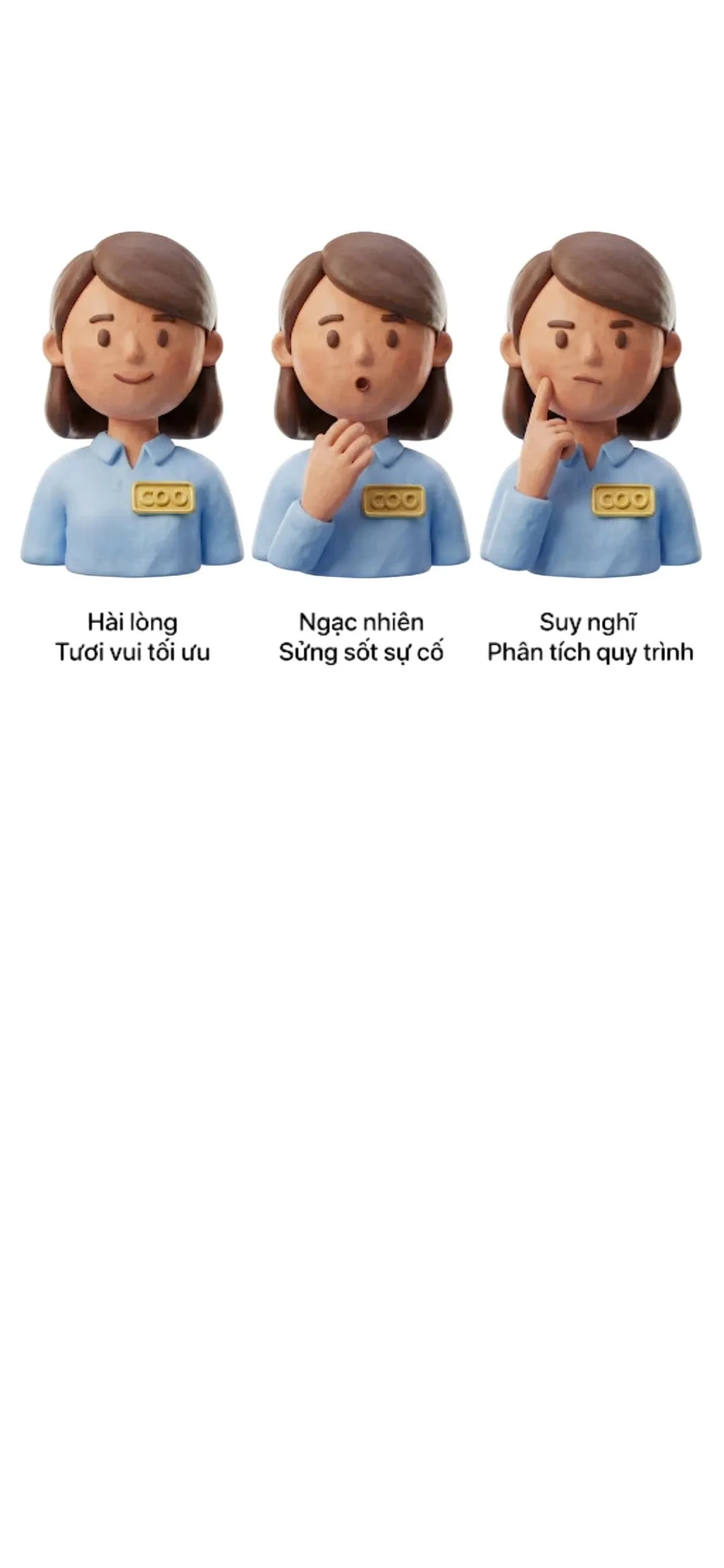 Bảng 3 biểu cảm của COO