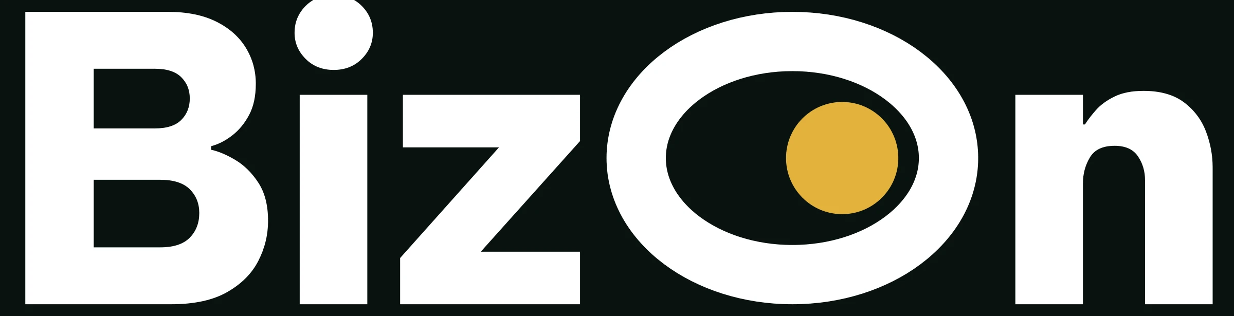 Logo BizOn Bật Nghiệp phiên bản nền tối